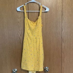 Yellow Hollister Mini Dress Size M